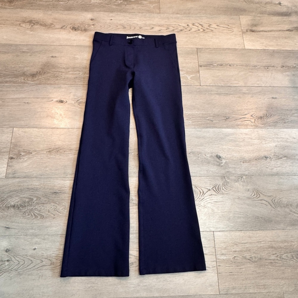 Betabrand Classic‎ Dress Pant Yoga Bootcut Navy Blue Size Medium M